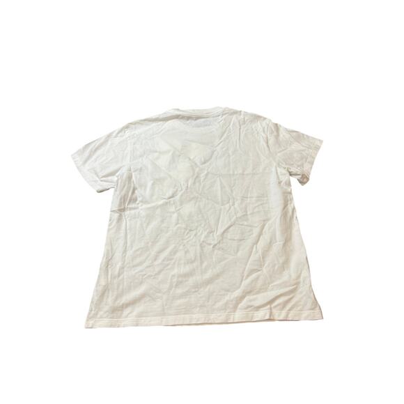 Golden Goose‎ Golden Tee with blue flower print White Shirt Womens Size Large - Picture 8 of 10